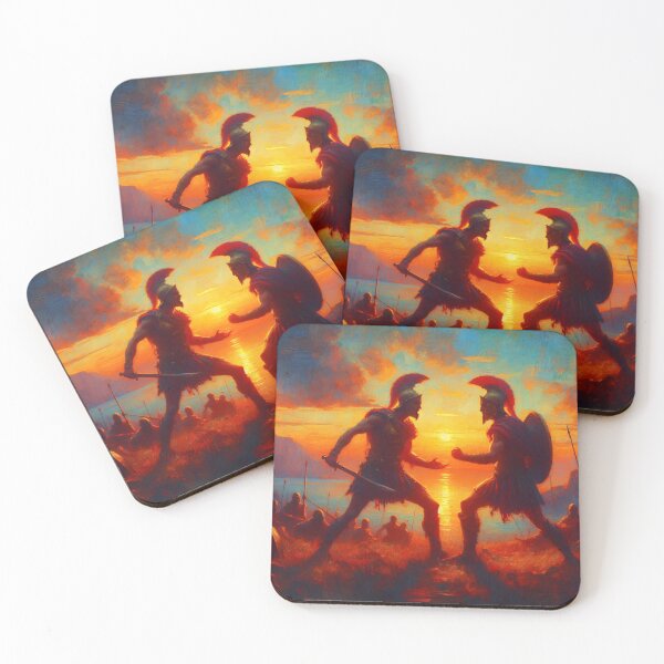 Item preview, Hector versus Achilles - The Eternal Duel designed and sold by ClassicRetroism.