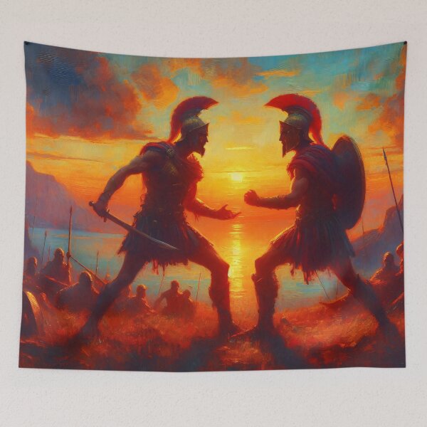 Item preview, Hector versus Achilles - The Eternal Duel designed and sold by ClassicRetroism.