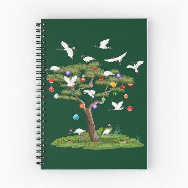 Item preview, Australian White Bin Chicken Christmas Ball Lights Ibis Bird Santa Funny Xmas Animal Tree designed and sold by LittleZea.