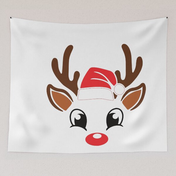 Item preview, Christmas Reindeer Face designed and sold by BuxomBabe21.