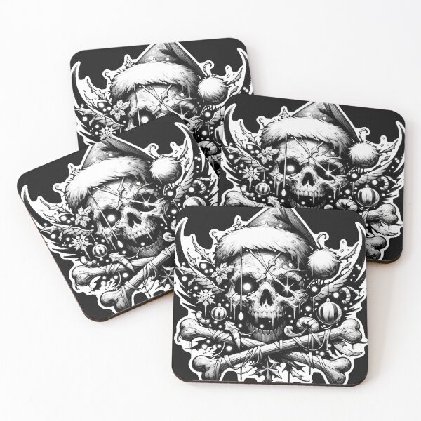 Item preview, Yuletide Gothic Skull designed and sold by tos42.