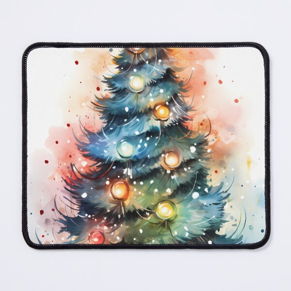 Item preview, Watercolour Xmas tree designed and sold by sixblackroses.