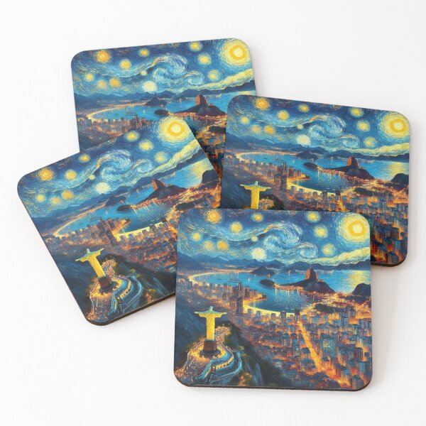 Item preview, Rio De Janeiro Brazil Starry Night designed and sold by Esskay Designs.