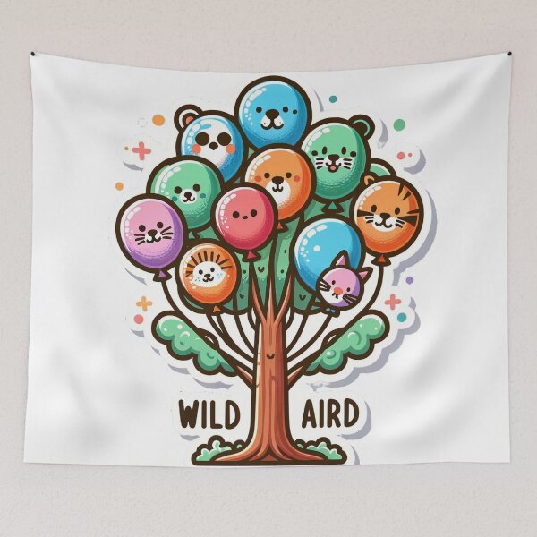 Artikelvorschau, Wild Air Balloon Funny Design - Up in the Laughter Skies entworfen und verkauft von The-Library.