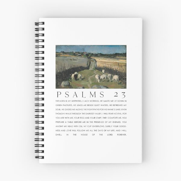 Item preview, Psalms 23 Bible Verse With Oil Painting designed and sold by SavedThruFaith.