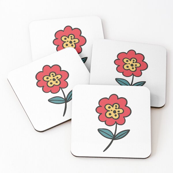 Item preview, A RED FLOWER 60'S POP ART STYLE designed and sold by infinitearte.