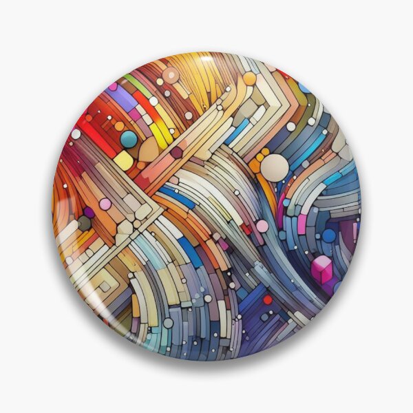 Item preview, Multicolor Swirling Abstract Geometric designed and sold by Kim Arnott.