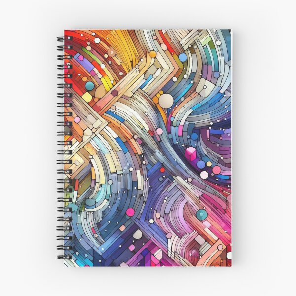 Item preview, Multicolor Swirling Abstract Geometric designed and sold by Kim Arnott.