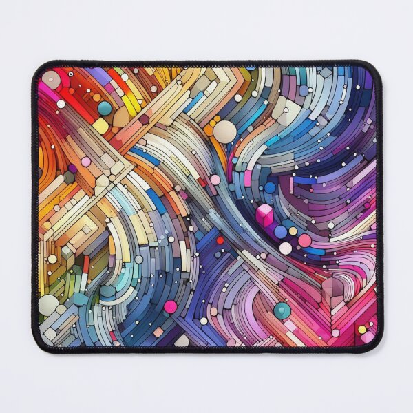 Item preview, Multicolor Swirling Abstract Geometric designed and sold by Kim Arnott.