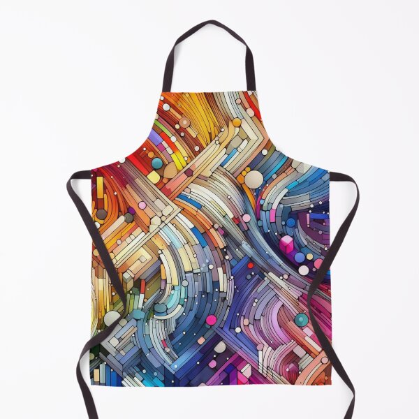 Item preview, Multicolor Swirling Abstract Geometric designed and sold by Kim Arnott.