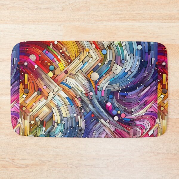 Item preview, Multicolor Swirling Abstract Geometric designed and sold by Kim Arnott.