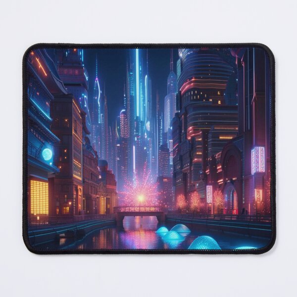 Item preview, Futuristic City at Night designed and sold by ytdream.