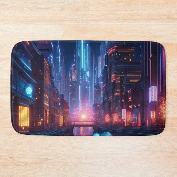 Item preview, Futuristic City at Night designed and sold by ytdream.