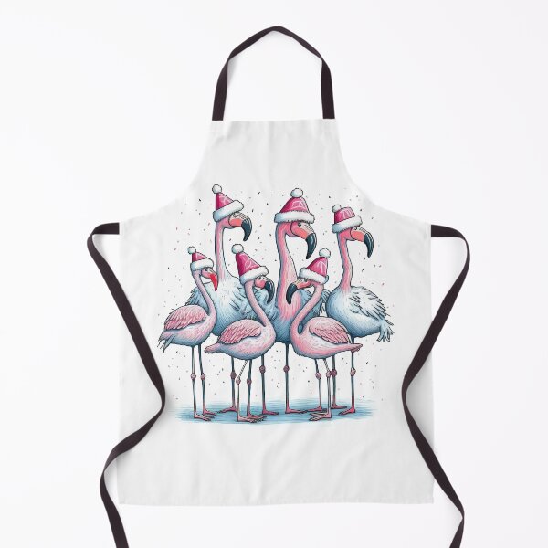 Item preview, Cute Christmas Flamingos designed and sold by Yarnith.