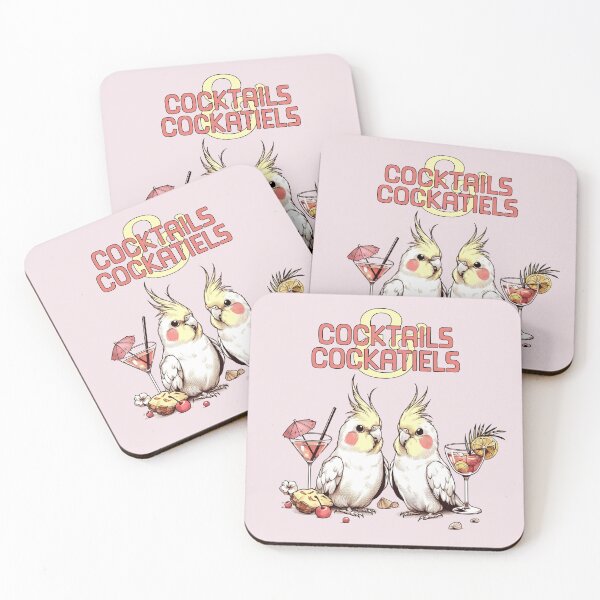 Item preview, Cocktails and Cockatiels designed and sold by sosodesj.