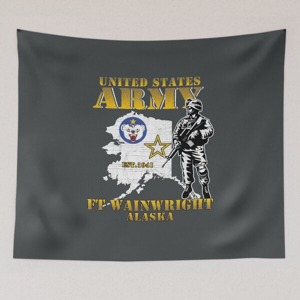 Item preview, Alaska Fort Wainwright Alaska Flag designed and sold by Izaiah Wiegand.