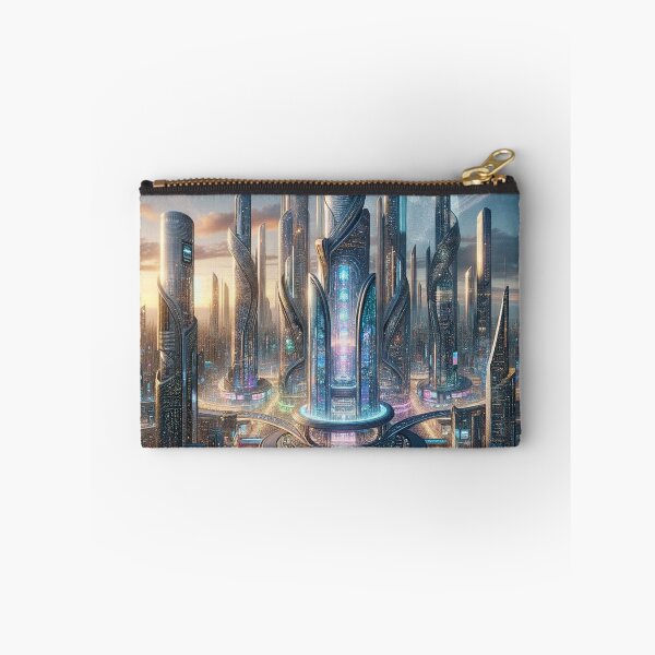 Item preview, Future City Landscape - Urban Dreamscape Art designed and sold by The-Library.