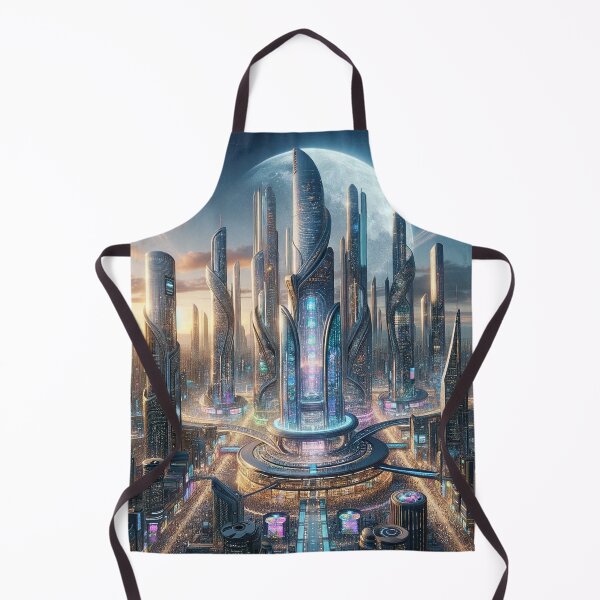 Artikelvorschau, Future City Landscape - Urban Dreamscape Art entworfen und verkauft von The-Library.
