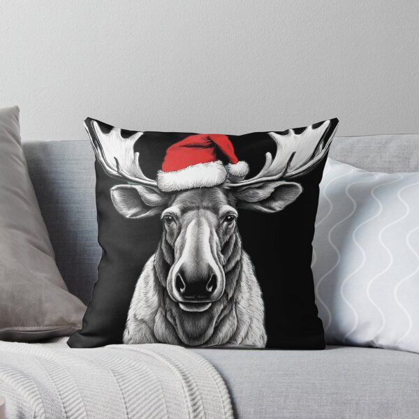 Item preview, Moose on Santa's hat designed and sold by Elitegraff.