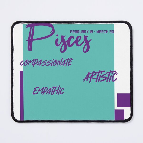 Item preview, Pisces zodiac sign compassionate, artistic, empathic and emotional design designed and sold by Mario Cabrera.