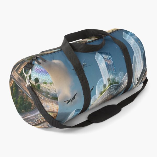 Item preview, Future City Landscape - Urban Dreamscape Art designed and sold by The-Library.