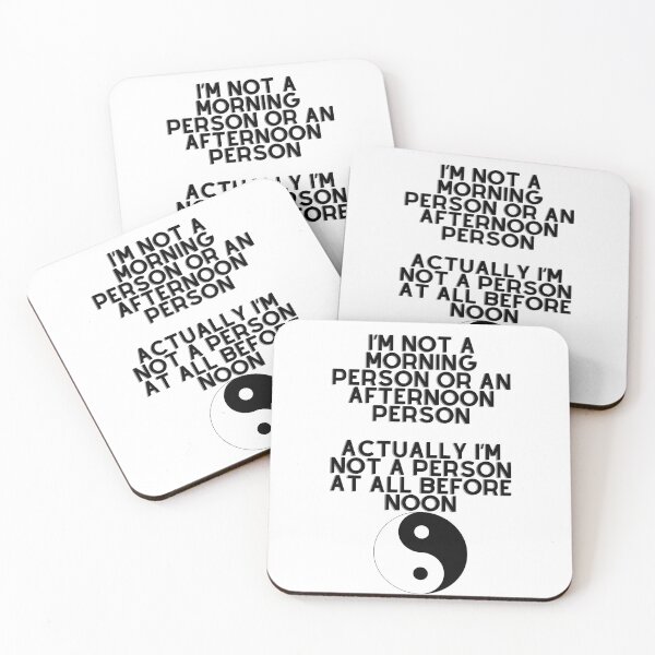 Item preview, I'm not a morning person or an afternoon person, actually i'm not a person at all before noon designed and sold by Abstractionaly.