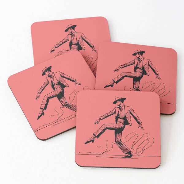 Item preview, Flamenco male dancer - black illustration designed and sold by PrintSoulDesign.