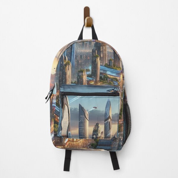 Item preview, Future City Landscape - Urban Dreamscape Art designed and sold by The-Library.
