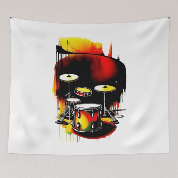 Item preview, baterista de rock designed and sold by NotesForMusic.