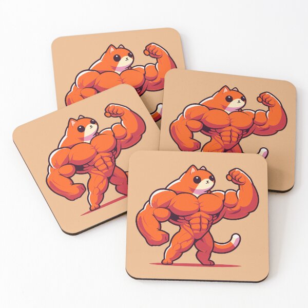 Item preview, Muscular Cat  designed and sold by Patch & Print.