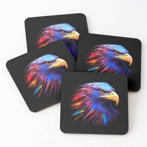 Item preview, Colorful Bald Eagle designed and sold by ThisThatThing.