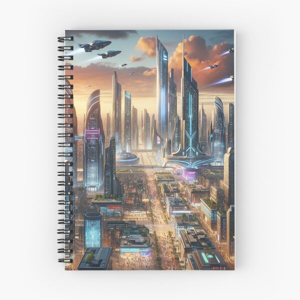 Artikelvorschau, Future City Landscape - Urban Dreamscape Art entworfen und verkauft von The-Library.