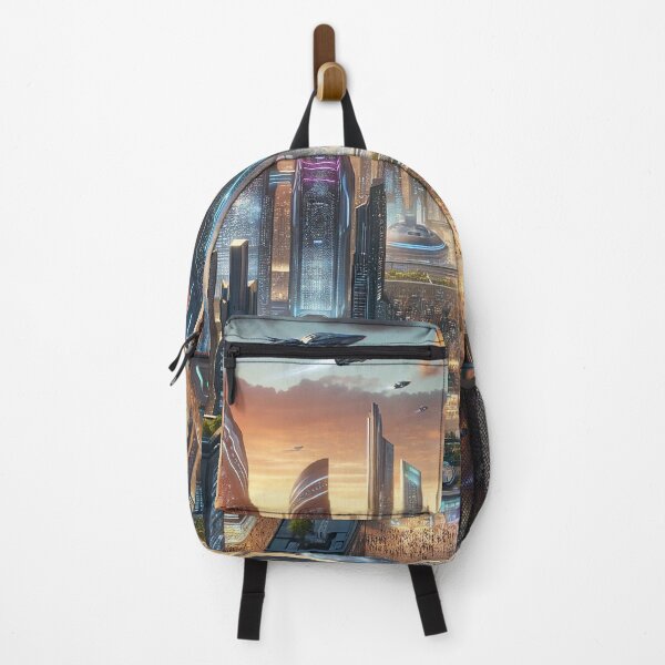 Item preview, Future City Landscape - Urban Dreamscape Art designed and sold by The-Library.