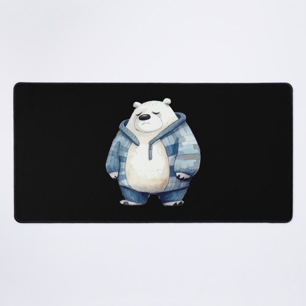 Item preview, Charming and grumpy: Papa Bear as a unique animal portrait designed and sold by WallGemsArt.
