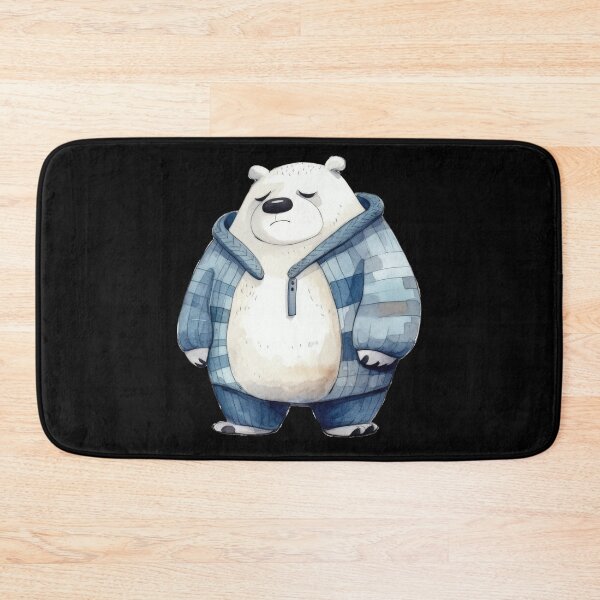 Item preview, Charming and grumpy: Papa Bear as a unique animal portrait designed and sold by WallGemsArt.