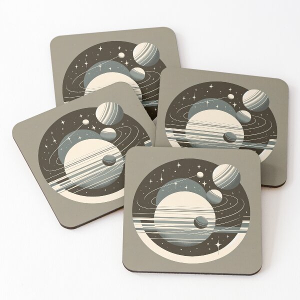 Item preview, Cosmic Tranquility - Minimalist Space Art designed and sold by FIYARO.