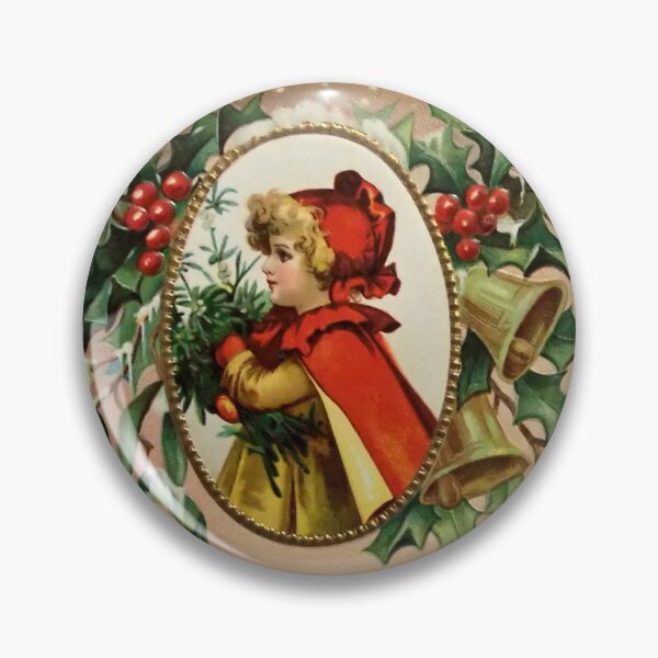 Item preview,  Victorian Merry Christmas little girl designed and sold by aapshop.