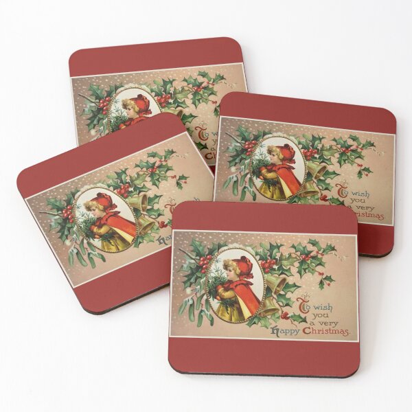 Item preview,  Victorian Merry Christmas little girl designed and sold by aapshop.