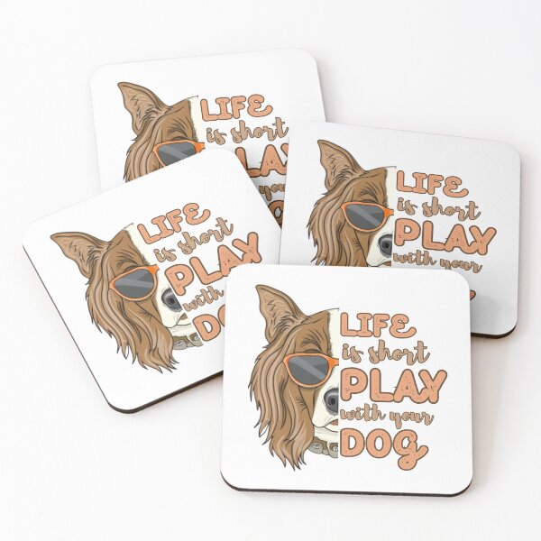 Item preview, Life is Short Play with your dog Funny  designed and sold by droolingdreams.