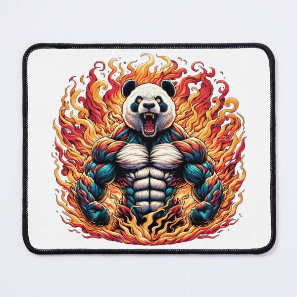 Item preview, Mighty Panda With Flames designed and sold by Joyful-Park.