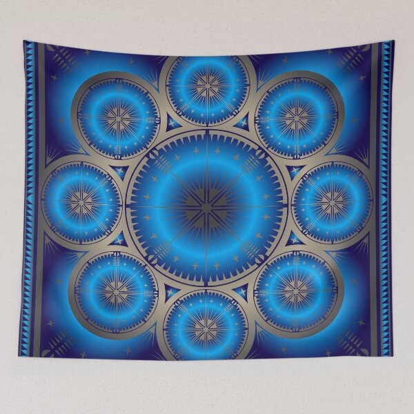 Item preview, Tribal Gathering (Blue)  designed and sold by MelvinWarEagle.