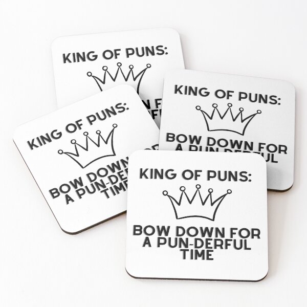Item preview, King of puns - bow down for a pun-derful time designed and sold by Abstractionaly.