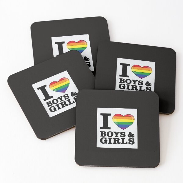 Item preview, I Heart Boys and Girls Pride Rainbow designed and sold by FemdomShop.