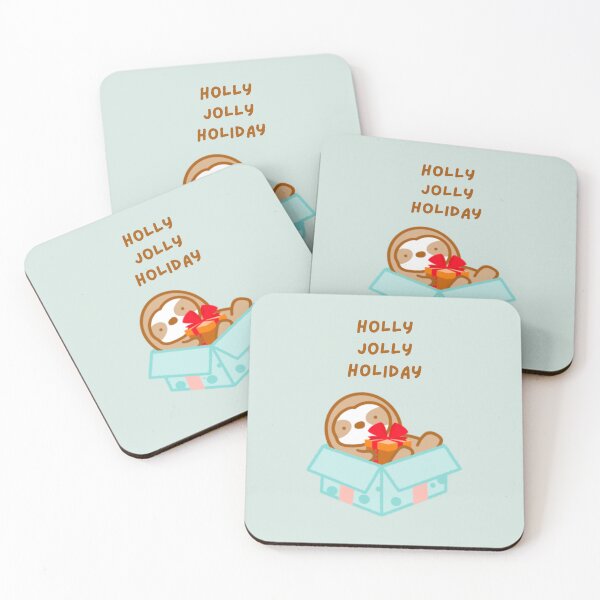 Item preview, Christmas Holly Jolly Holiday Sloth designed and sold by theslothinme.