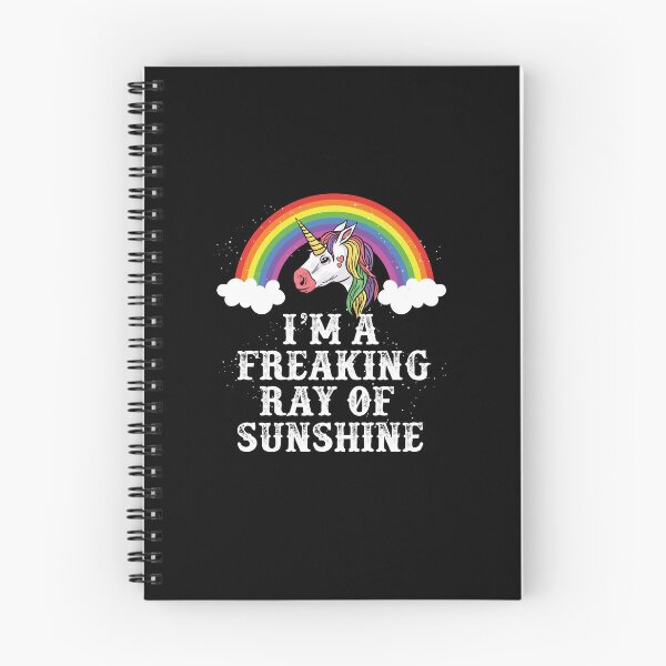 Item preview, Funny I'm a Freaking Ray of Sunshine Unicorn Rainbow Theme Girls designed and sold by optimumaffiliat.