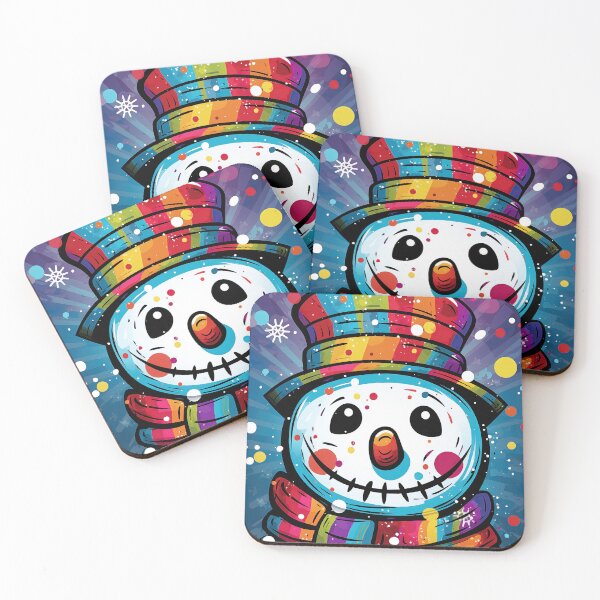 Item preview, Colorful Jolly Snowman Pop Art Style designed and sold by MCGrafxStudio.