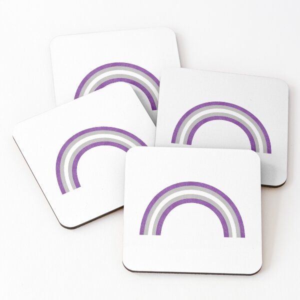 Item preview, Grey asexual LGBTQ+ pride flag rainbow designed and sold by CrunchyCableStudio.