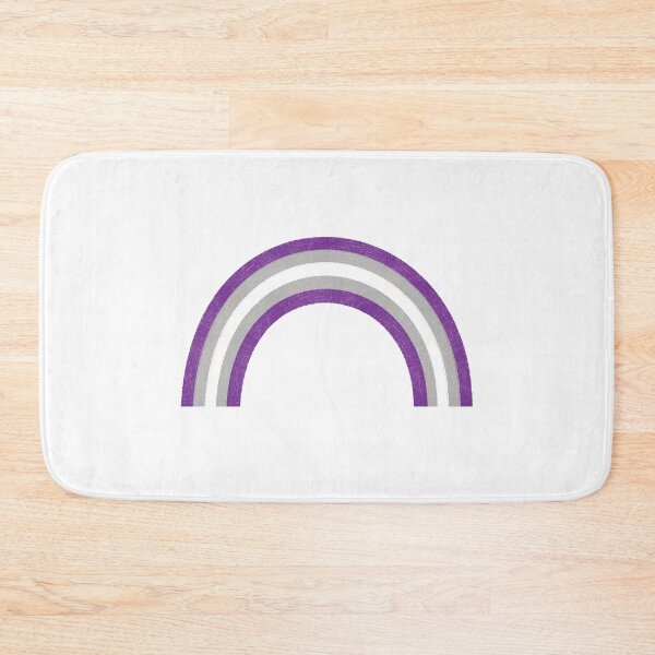 Item preview, Grey asexual LGBTQ+ pride flag rainbow designed and sold by CrunchyCableStudio.