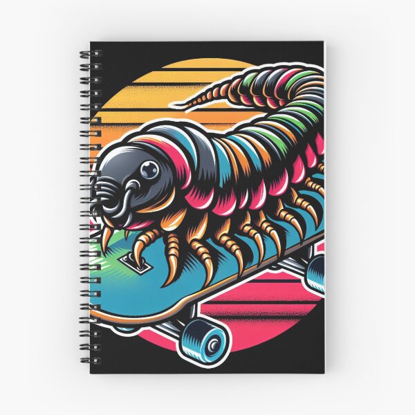 Item preview, centipede on a skateboard designed and sold by MiroArtAbstra.