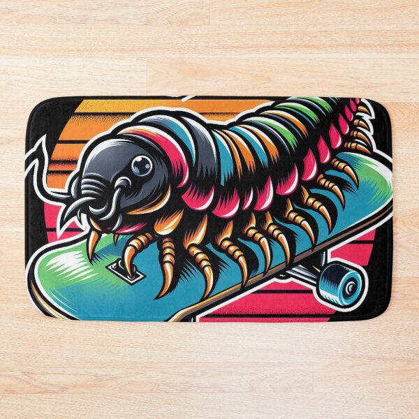 Item preview, centipede on a skateboard designed and sold by MiroArtAbstra.